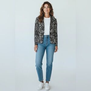 Chico’s Cardigan Jacket Black Gray Size 0 (Small)